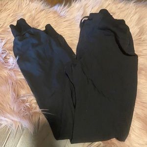 Heart Soul black scrub bottoms , jogger style